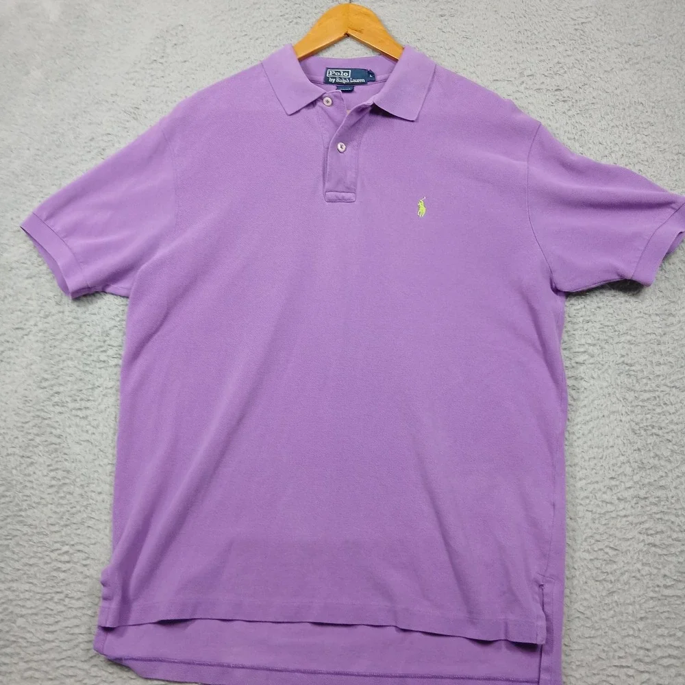 Polo Ralph Lauren Polo Shirt Mens Large Classic Fit‎ Pony Casual Short Sleeve